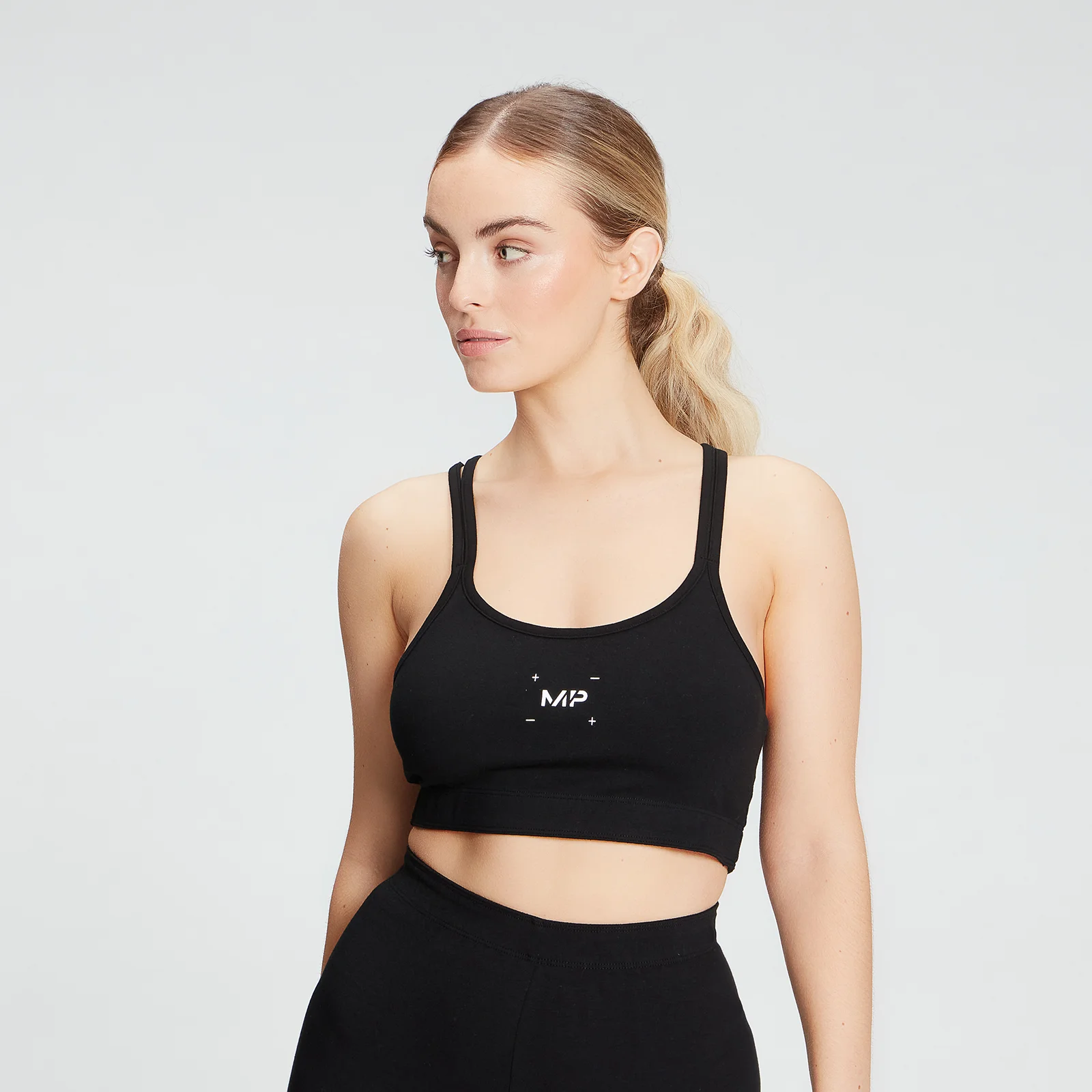 MP Women's Central Graphic Bra - Black - XXS Imagine 1