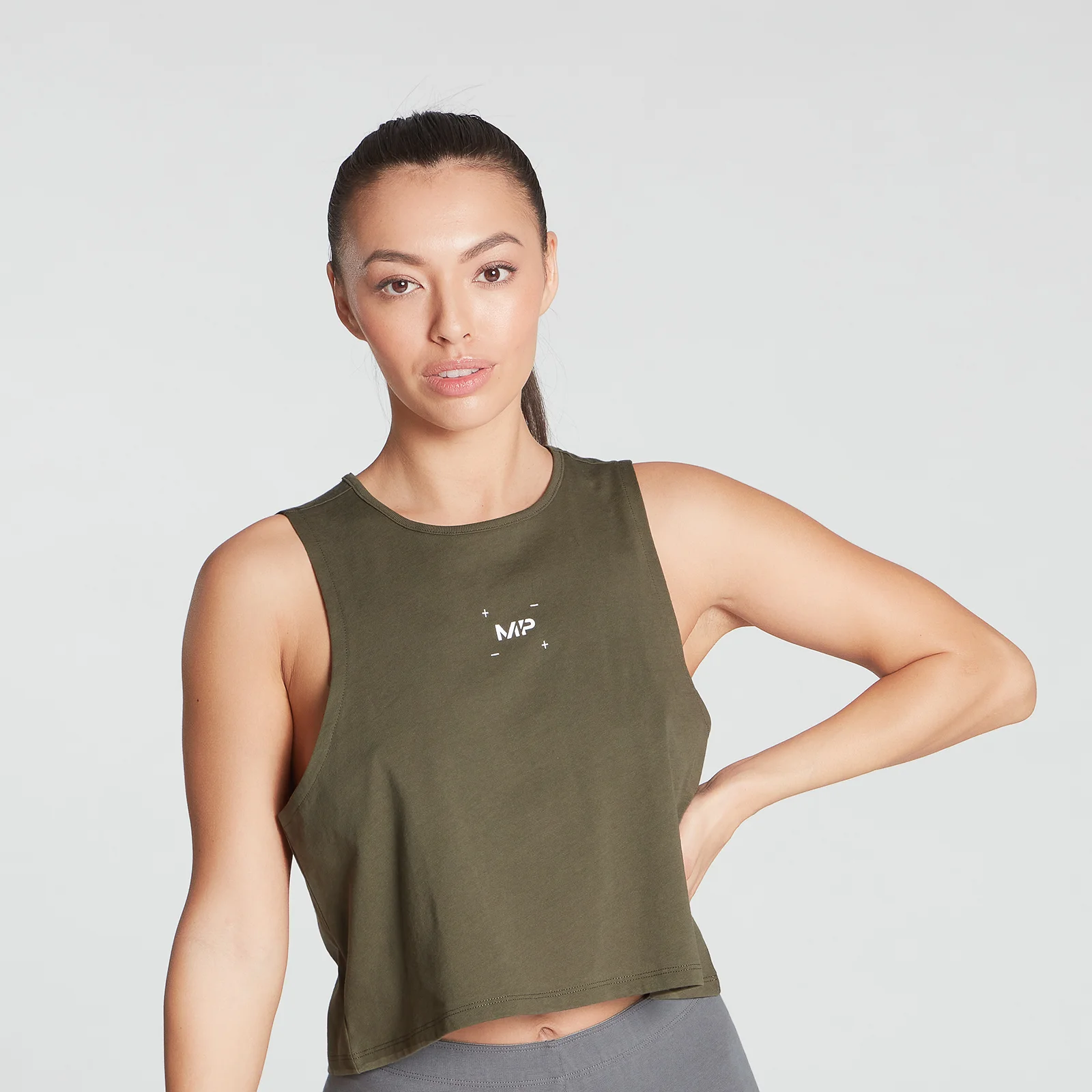 MP Women's Central Graphic Reach Vest - Dark Olive - XXS Imagine 1