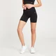 Pantaloni scurți de ciclism fără cusături MP Shape pentru femei - Negru