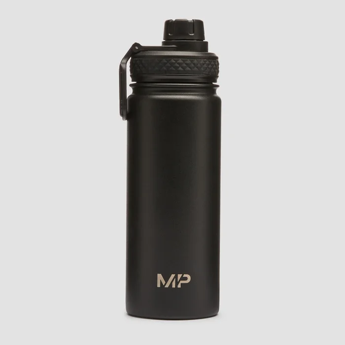 Sticlă de apă din metal medie MP - Negru - 500 ml