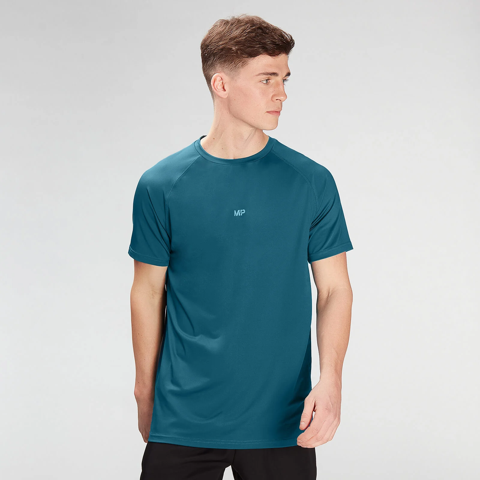 Tricou cu mâneci scurte MP Impact ediție limitată pentru bărbați - Albastru verzui - XXS Imagine 1