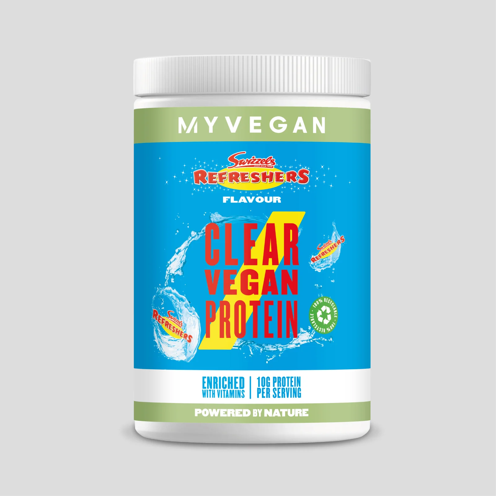 Clear Vegan Protein – Swizzels - 10servings - Refreshers Imagine 1
