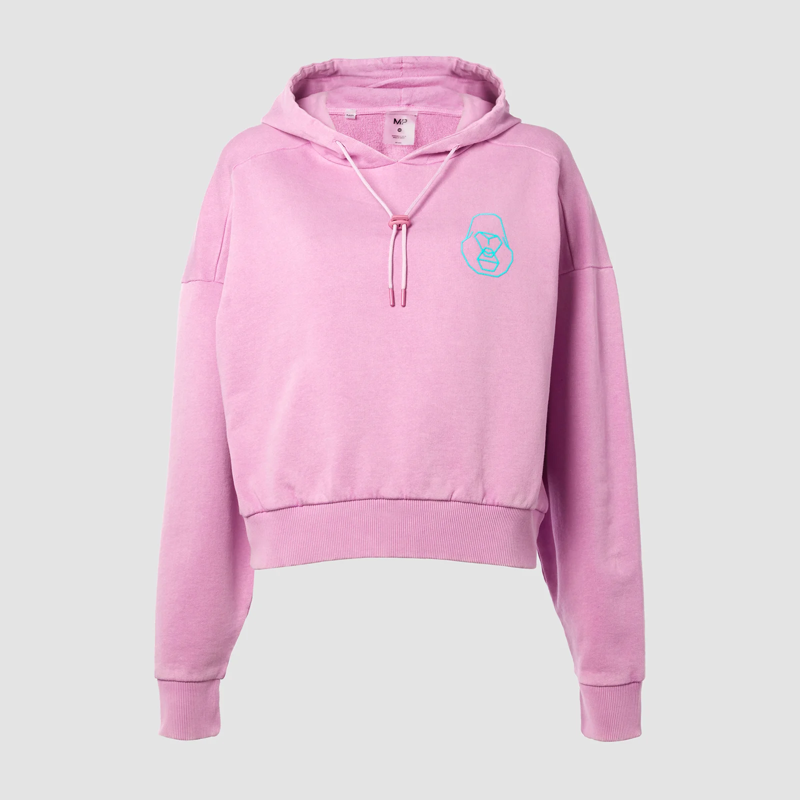 MP X Zack George Women's Washed Crop Hoodie - Pink Lavender - XXS Imagine 1