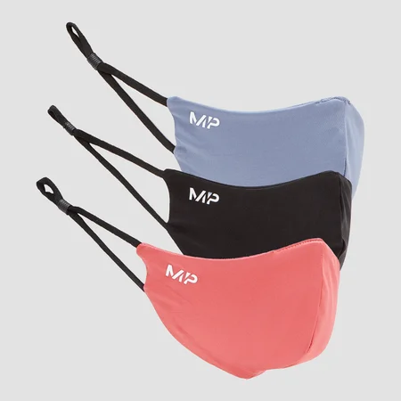 Mască MP (3 bucăți) - negru/berry pink/galaxy