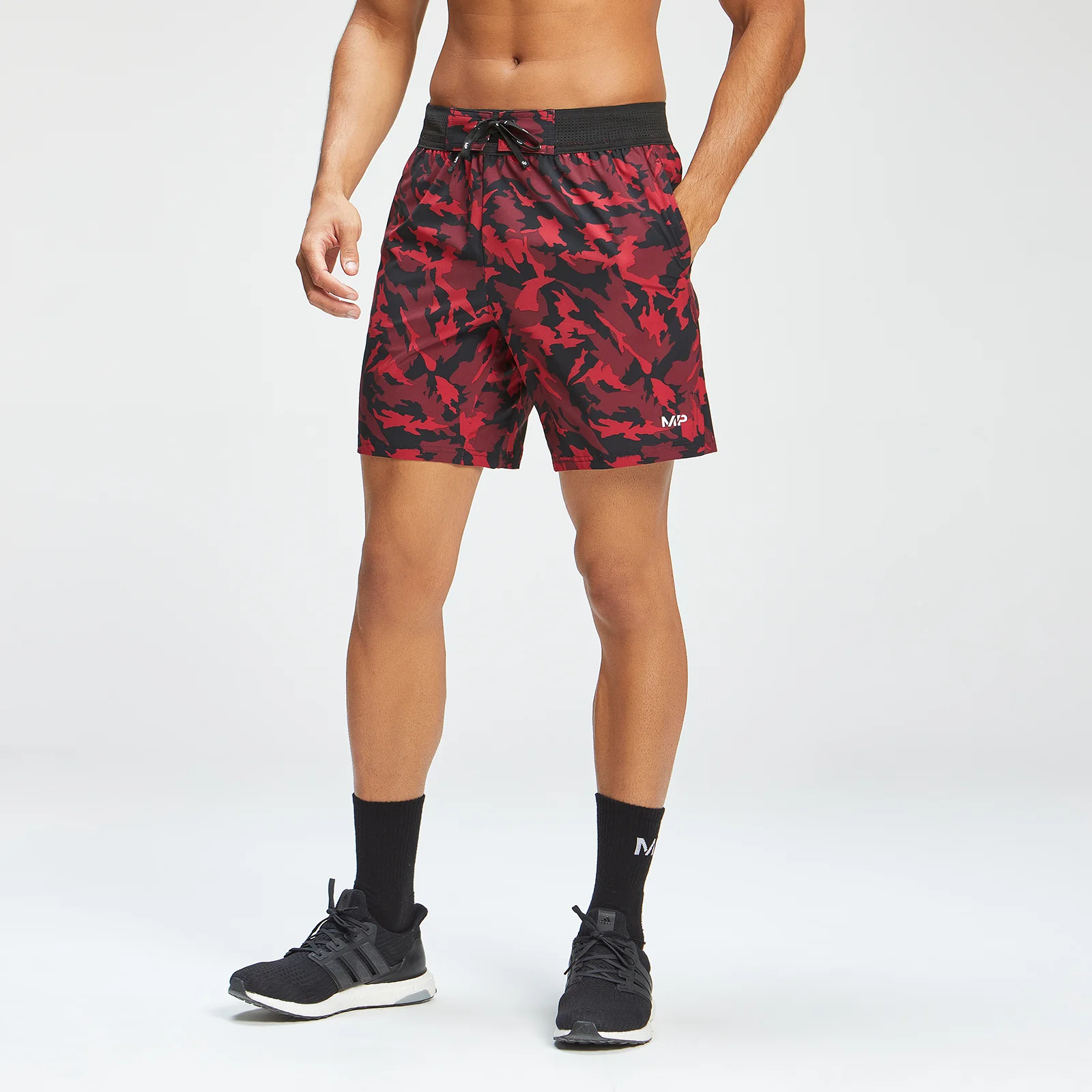 Pantaloni scurți MP Adapt 360 pentru bărbați - Red Camo - XXS Imagine 1
