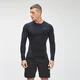 Tricou cu mânecă lungă MP Tempo Seamless pentru bărbați - negru