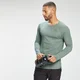 Tricou cu mânecă lungă MP Composure pentru bărbați - verde pal