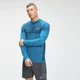 Tricou cu mânecă lungă Essential Seamless pentru bărbați MP - Bright Blue Marl