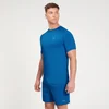 Tricou cu mânecă scurtă pentru bărbați MP Graphic Running - albastru adevărat