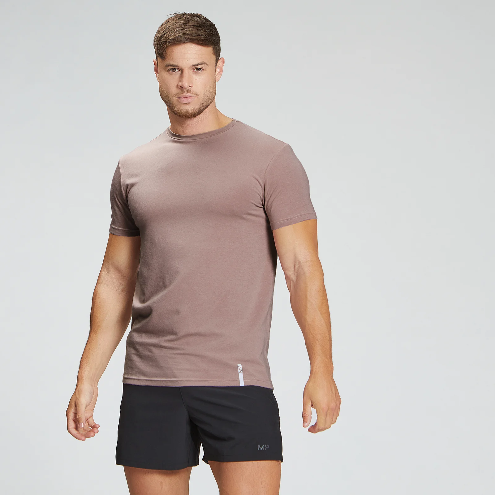 MP Men's Luxe Classic Crew T-Shirt - Fawn - XXS Imagine 1