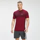 Tricou cu mânecă scurtă Essential Seamless pentru bărbați MP - Wine Marl