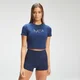 Tricou Adapt Camo Logo Crop pentru femei MP Adapt Camo - Petrol Blue