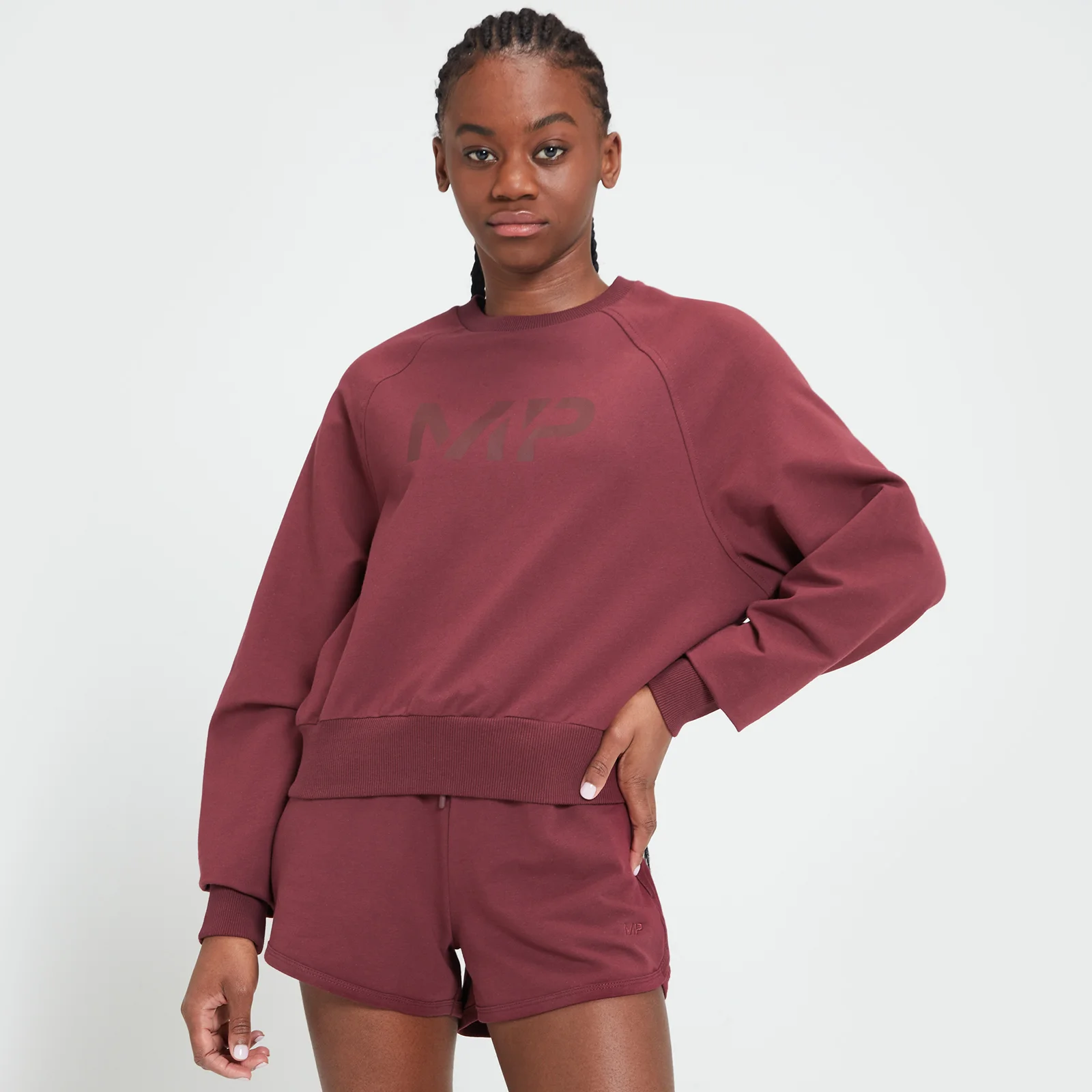 Pulover Adapt pentru femei MP - Merlot - XXS Imagine 1