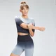 Tricou de top pentru femei MP Velocity Seamless Crop Top - negru
