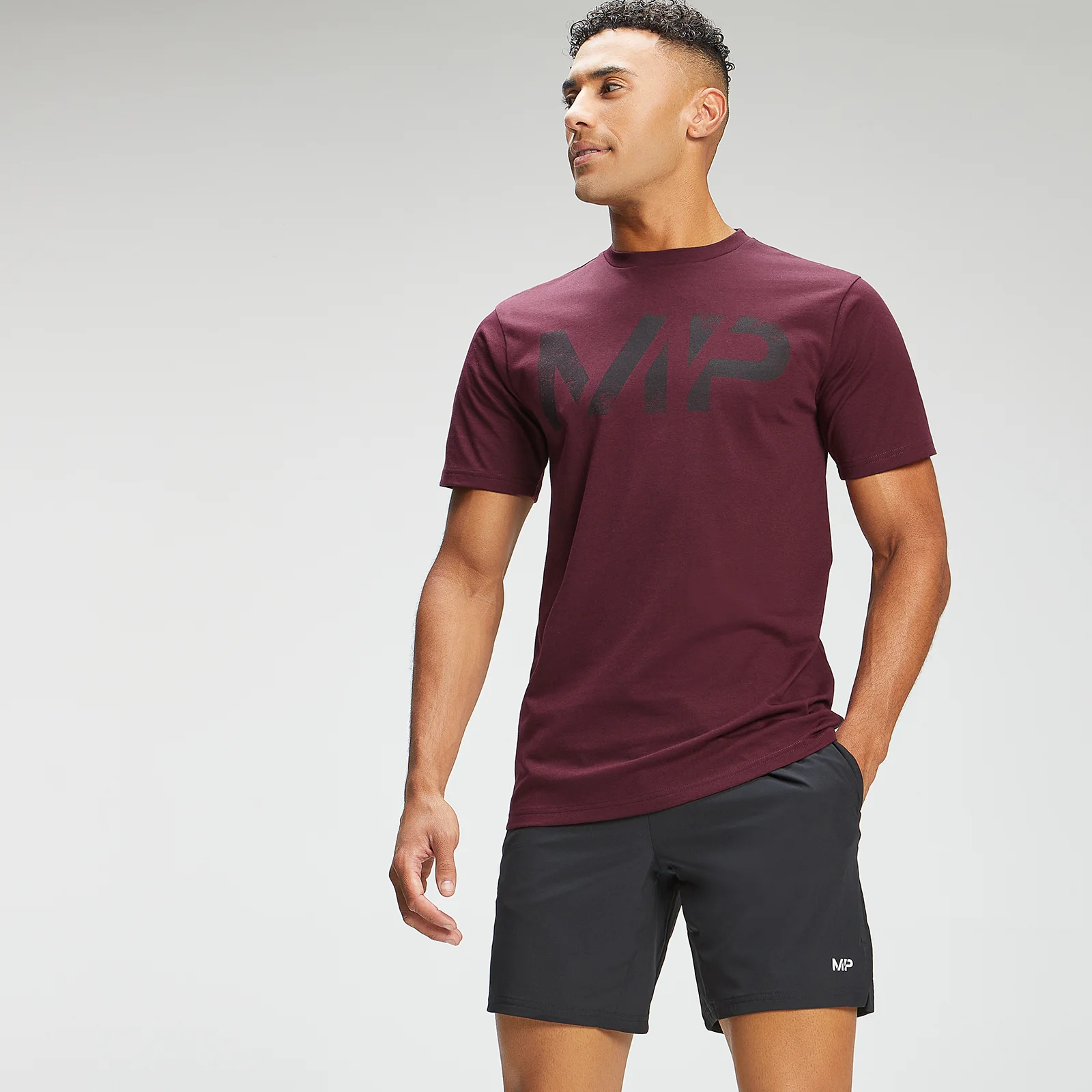 MP Men's Adapt Grit Graphic T-Shirt - Merlot Marl - XXS Imagine 1