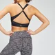 Sutien sport pentru femei MP Power Cross Back Sports Bra - Black Space Dye