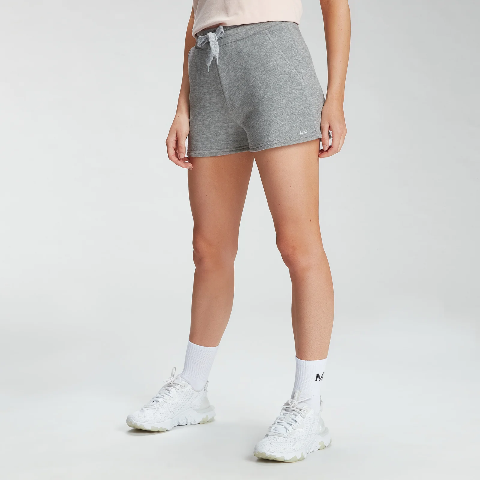Pantaloni scurți pentru femei MP Essentials Lounge - Grey Marl - XXS Imagine 1