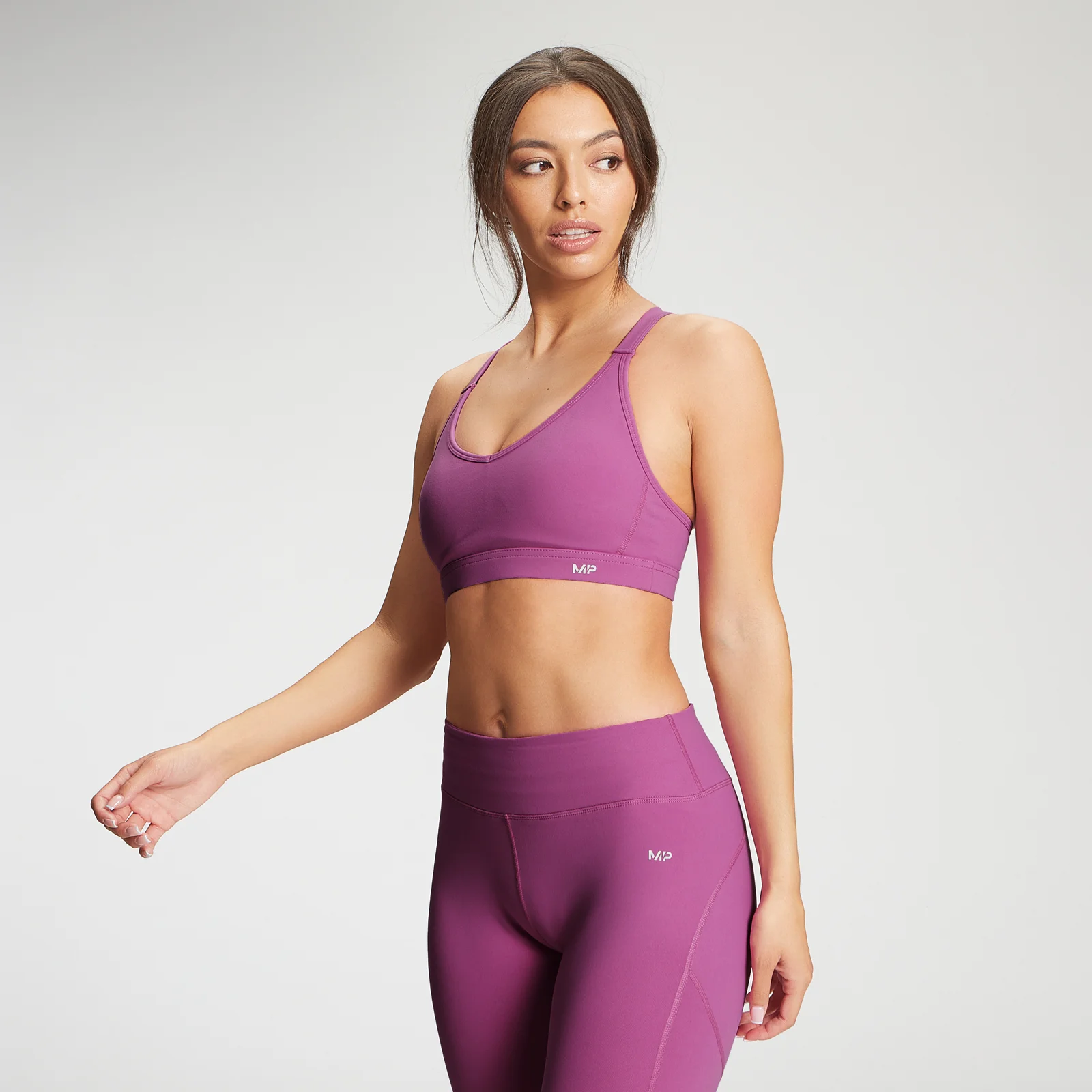 Sutien sport cu plasă pentru femei MP Power Mesh - Orhidee - XXS Imagine 1
