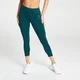 Pantaloni de forță 3/4 pentru femei MP - Deep Teal