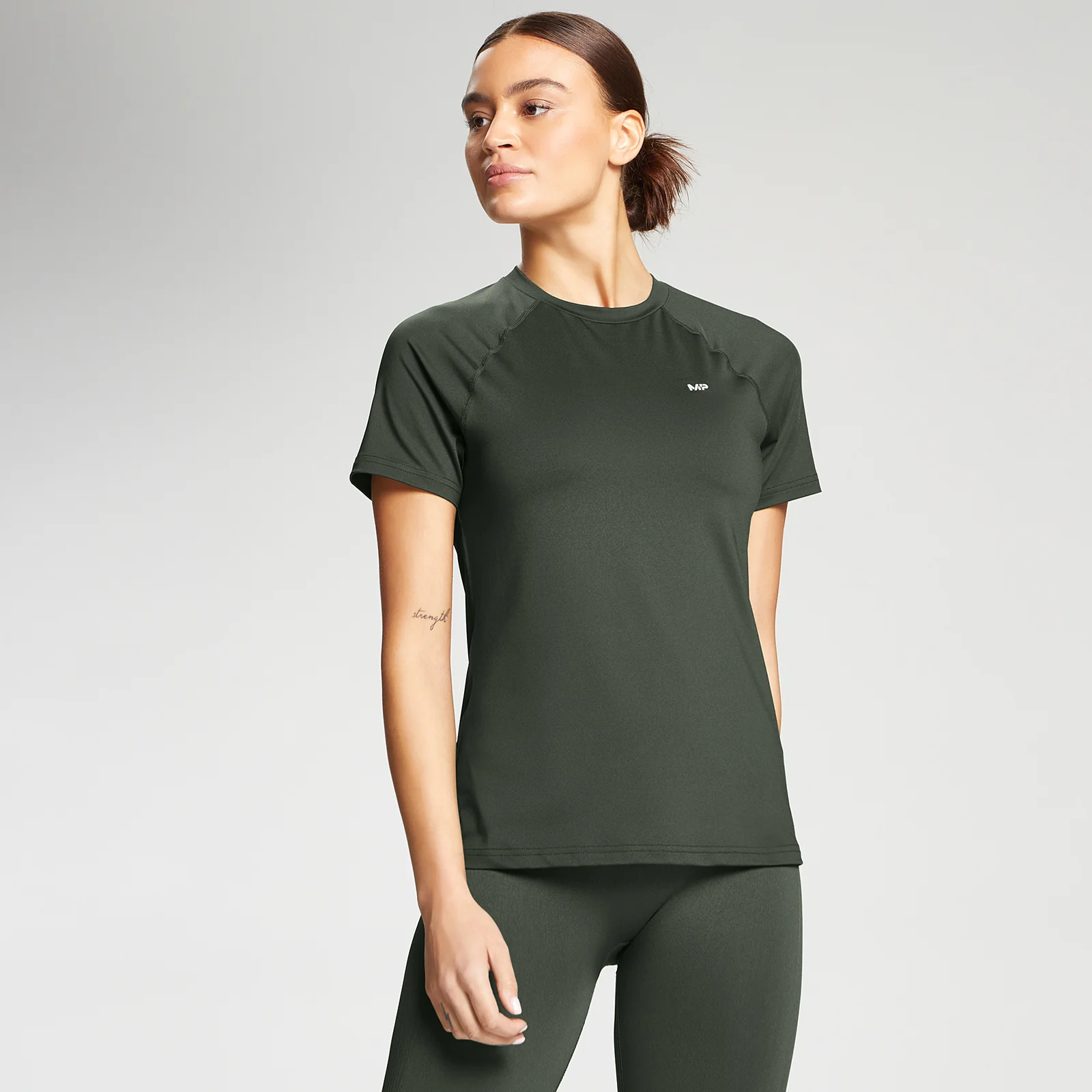 Tricou de femei MP Essentials Training Slim Fit - Vine Leaf - XXS Imagine 1