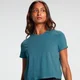 Tricou cu croială pentru femei MP Training Cropped - Ocean Blue
