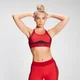 Sutien sport convertibil pentru femei MP Engage Colour Block Convertible Sports Bra - Danger/Wine