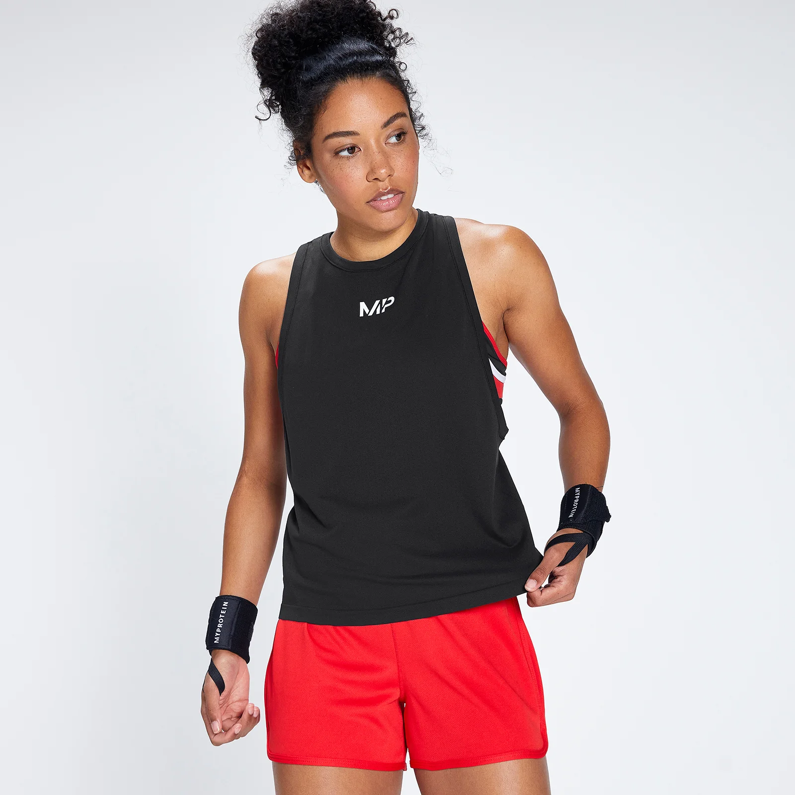 Vesta ușoară fără cusături Engage pentru femei MP Engage - alb/negru - XXS Imagine 1