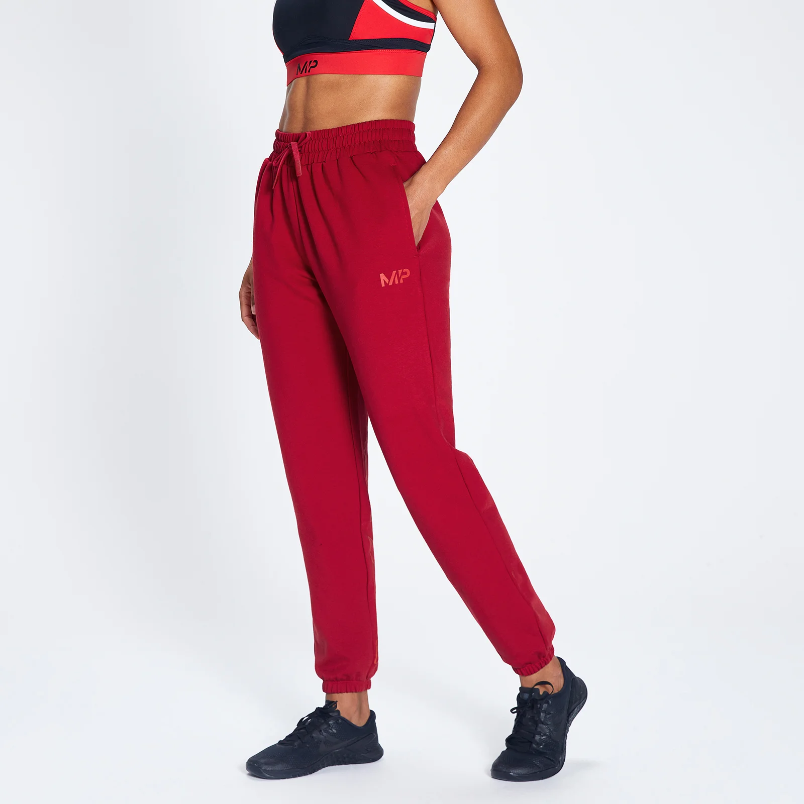 MP Women's Engage Bold Graphic Joggers - Wine/Black - XXS Imagine 1