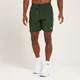 Pantaloni scurți de antrenament cu grafică MP Linear Mark pentru bărbați - Verde închis