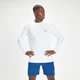 Tricou cu mânecă lungă de antrenament pentru bărbați cu grafică MP Infinity Mark - Alb