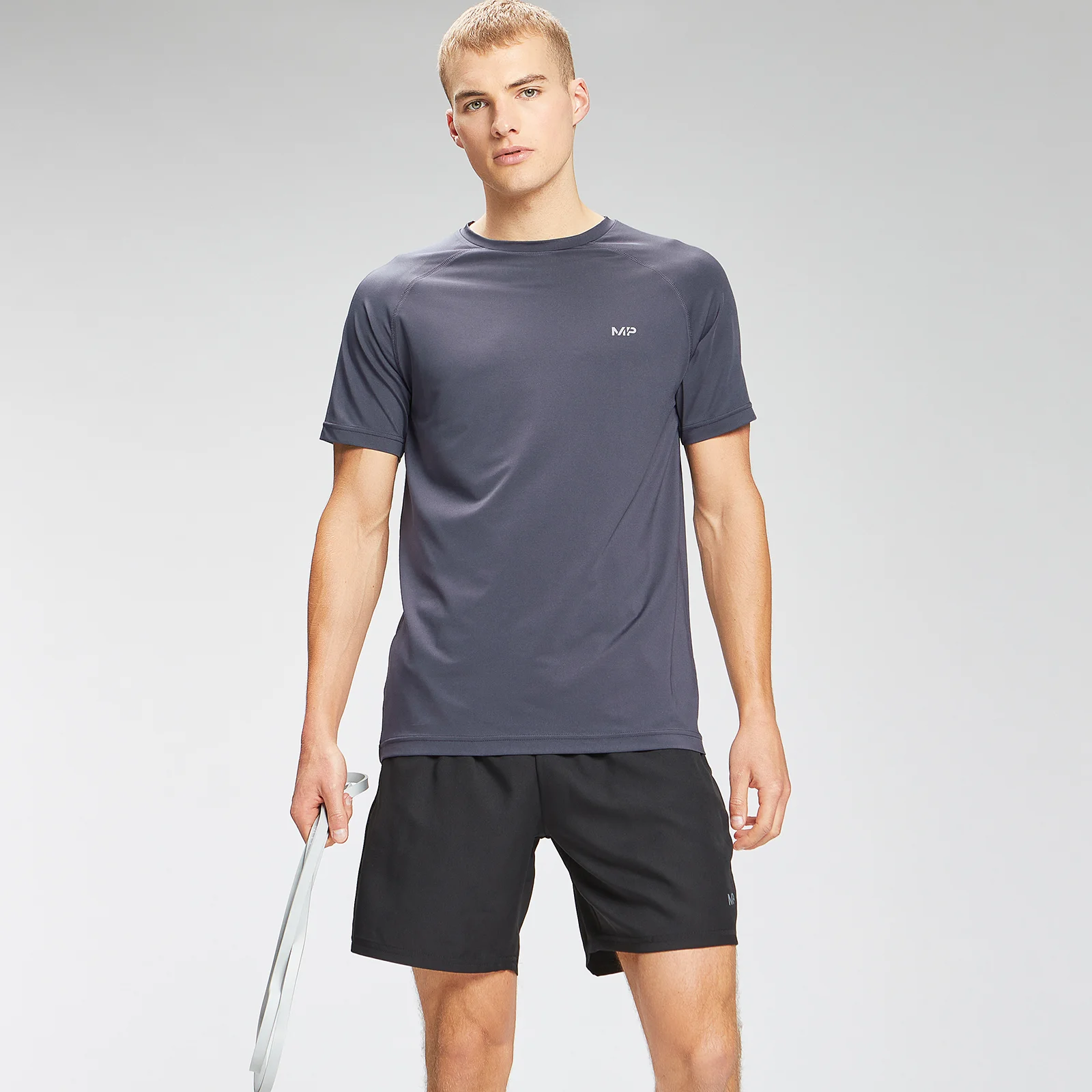 MP Men's Repeat Graphic Training Short Sleeve T-Shirt - Graphite - XXS Imagine 1