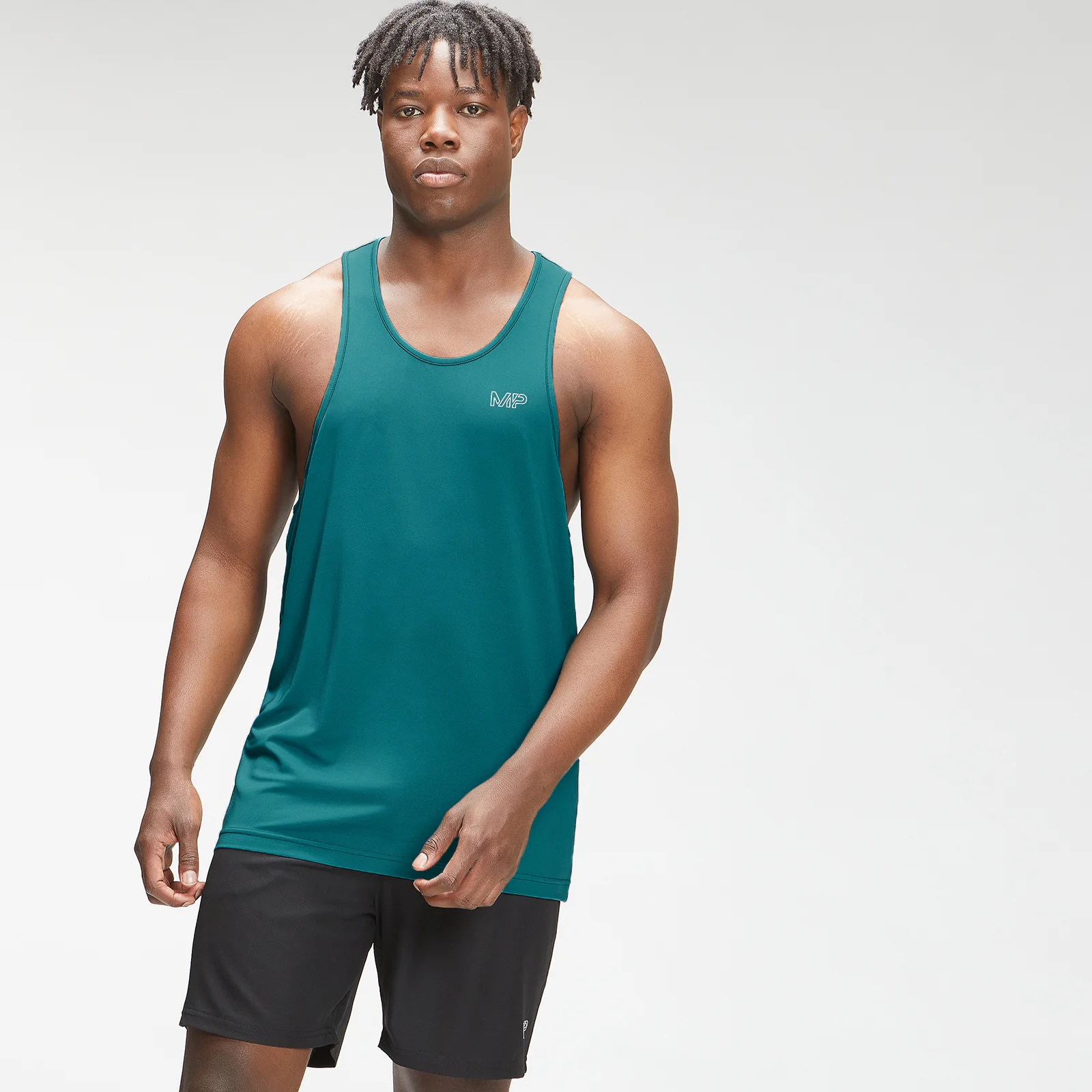 Pantaloni de antrenament MP pentru bărbați Repeat Mark Graphic Training Stringer | Teal | MP - XXS Imagine 1