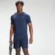 Tricou cu mânecă scurtă pentru bărbați MP Repeat Mark Graphic Training - Petrol Blue