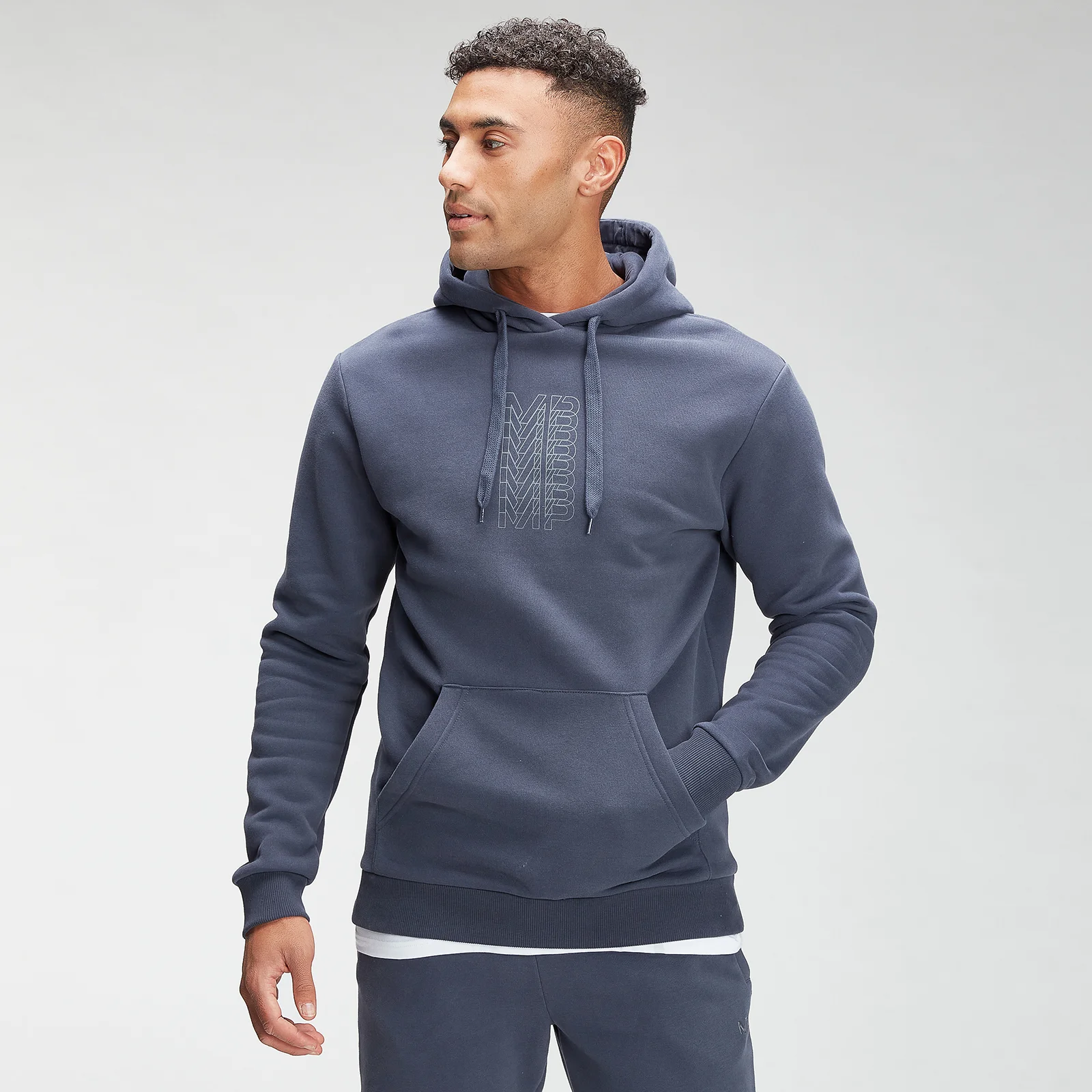MP Men's Repeat MP Graphic Hoodie - Graphite - XXS Imagine 1