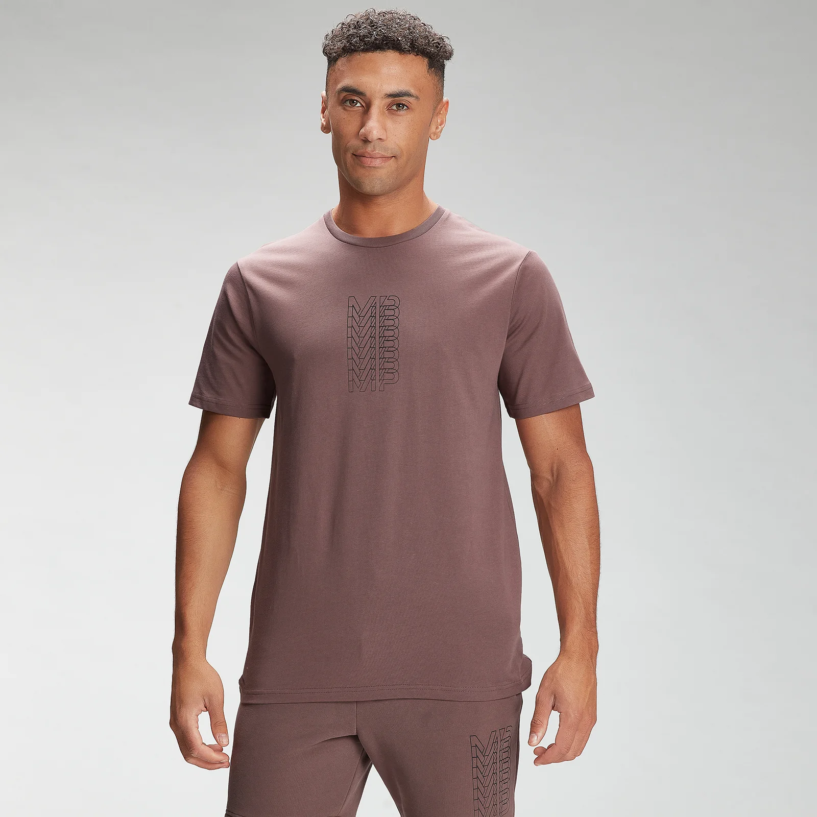MP Men's Repeat MP Graphic Short Sleeve T-Shirt - Warm Brown - XXS Imagine 1