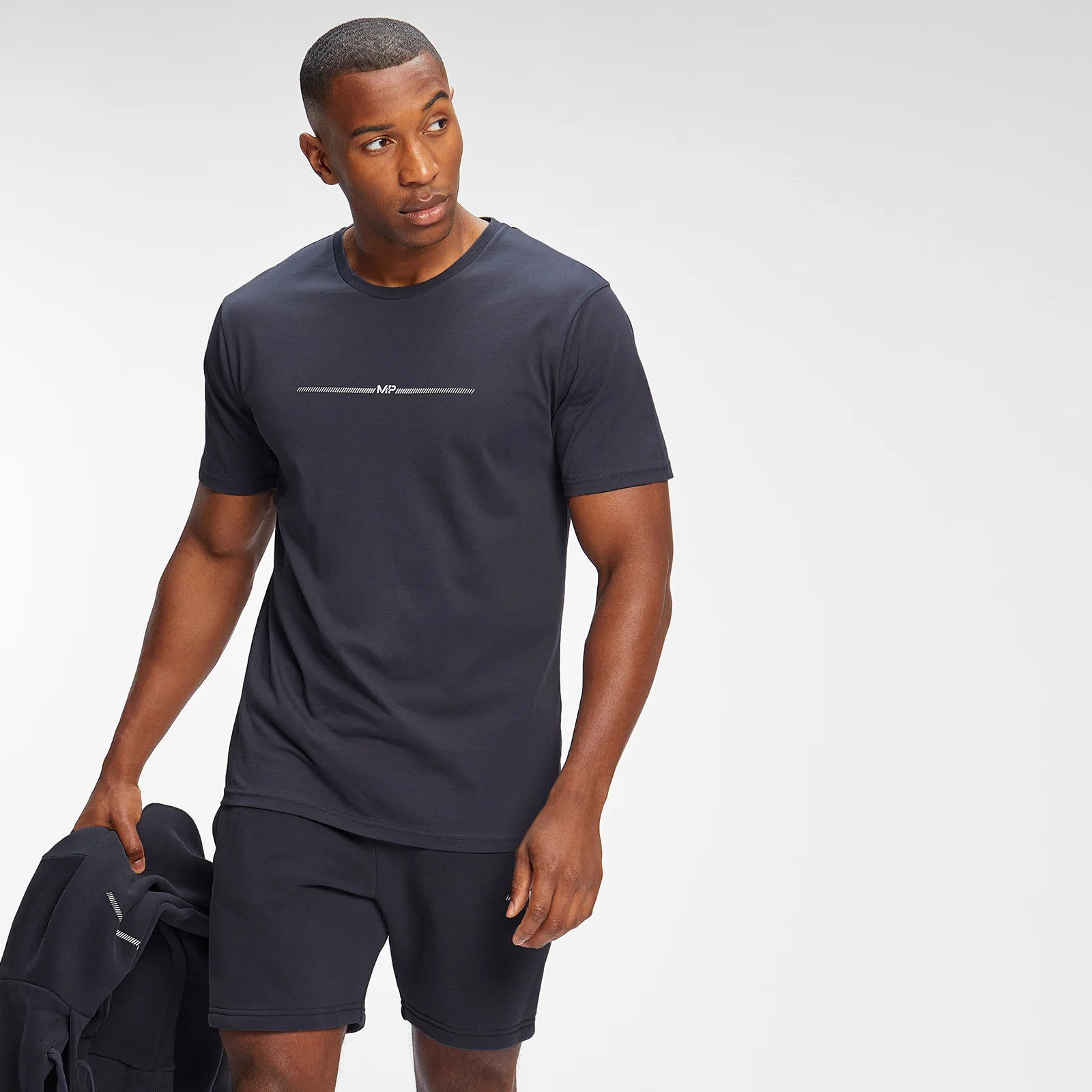 MP Men's Mini Mark Graphic Short Sleeve T-Shirt - Graphite - XXS Imagine 1