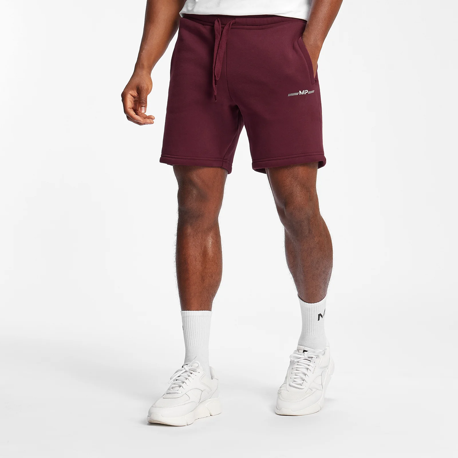 MP Men's Mini Mark Graphic Shorts - Merlot - XXS Imagine 1