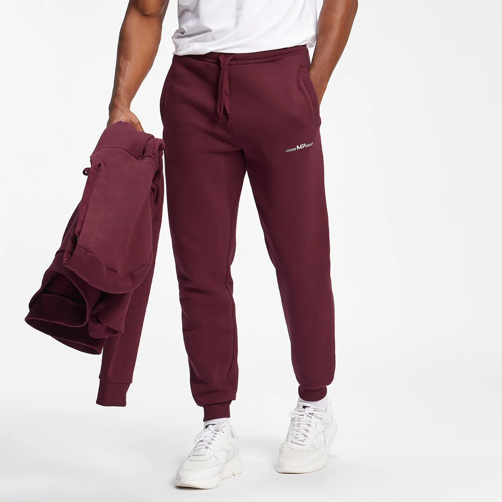 MP Men's Mini Mark Graphic Joggers - Merlot - XXS Imagine 1