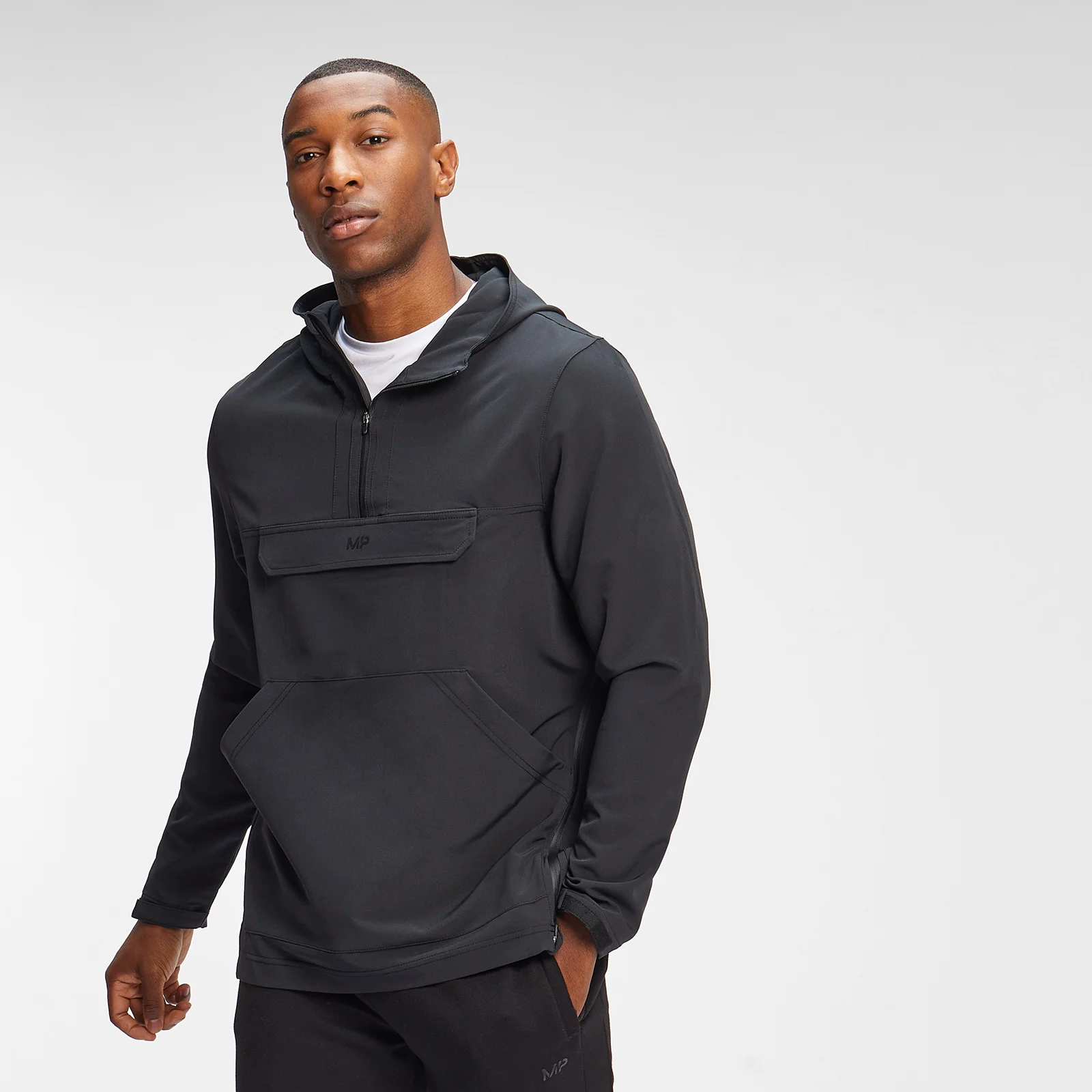 MP Men's Hooded Cagoule - Black - XXS Imagine 1