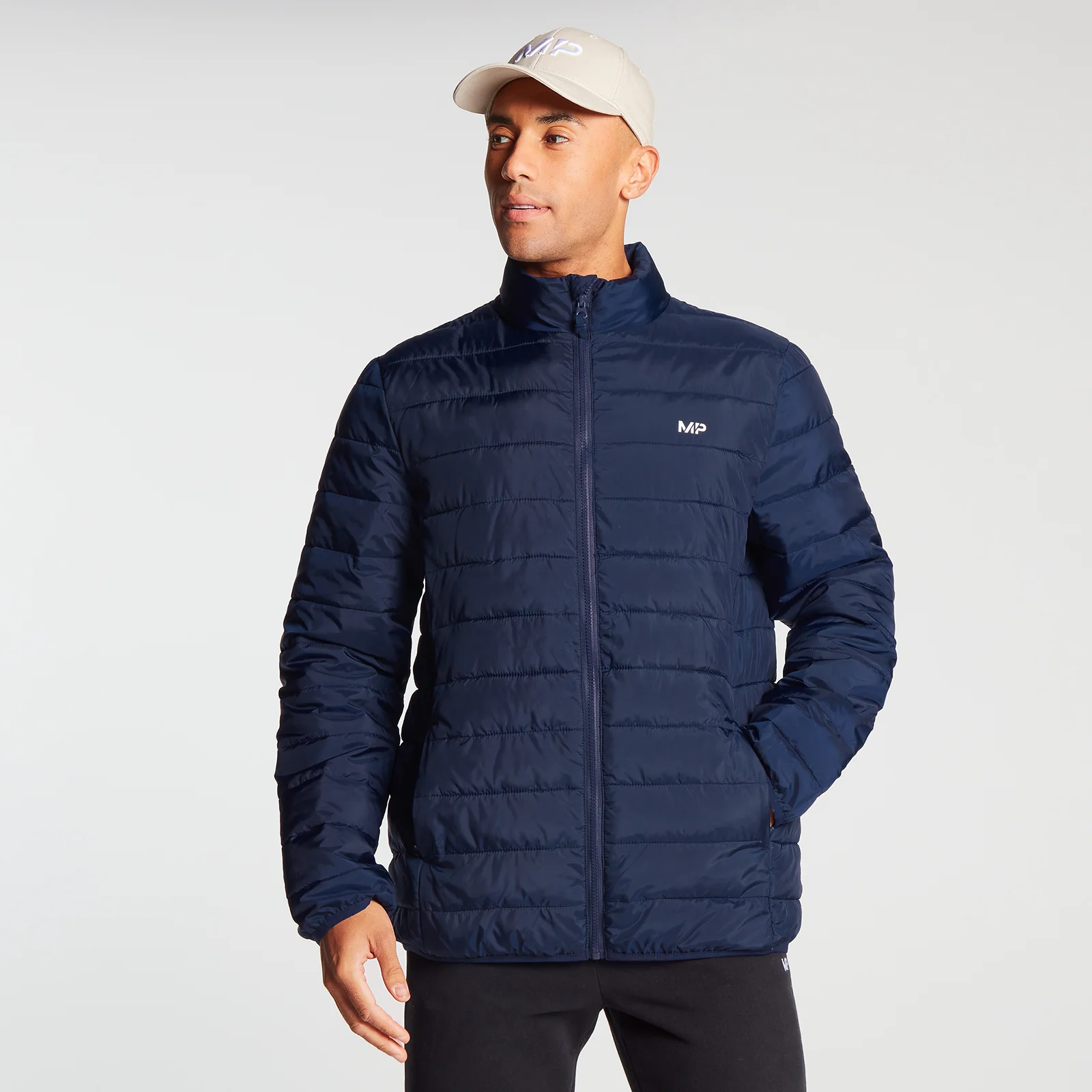 MP Men's Lightweight Packable Puffer Jacket - Navy - XXS Imagine 1