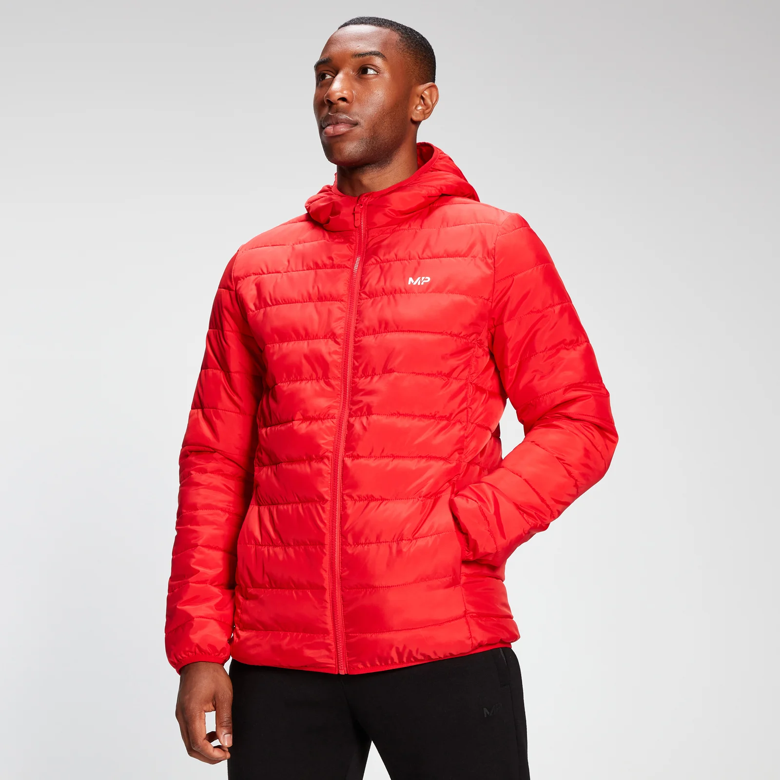 MP Men's Lightweight Hooded Packable Puffer Jacket - Danger - XXS Imagine 1
