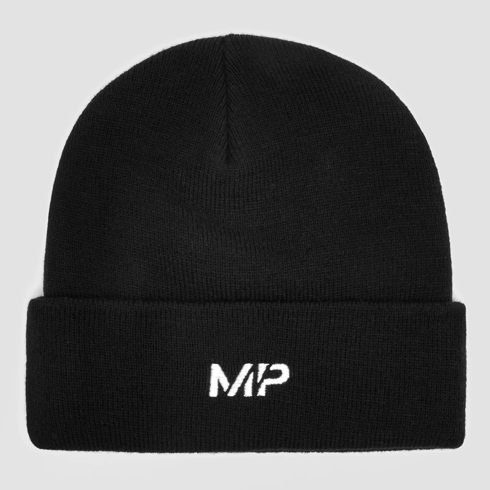 MP Embroidered Logo Beanie Hat - Black/White Imagine 1