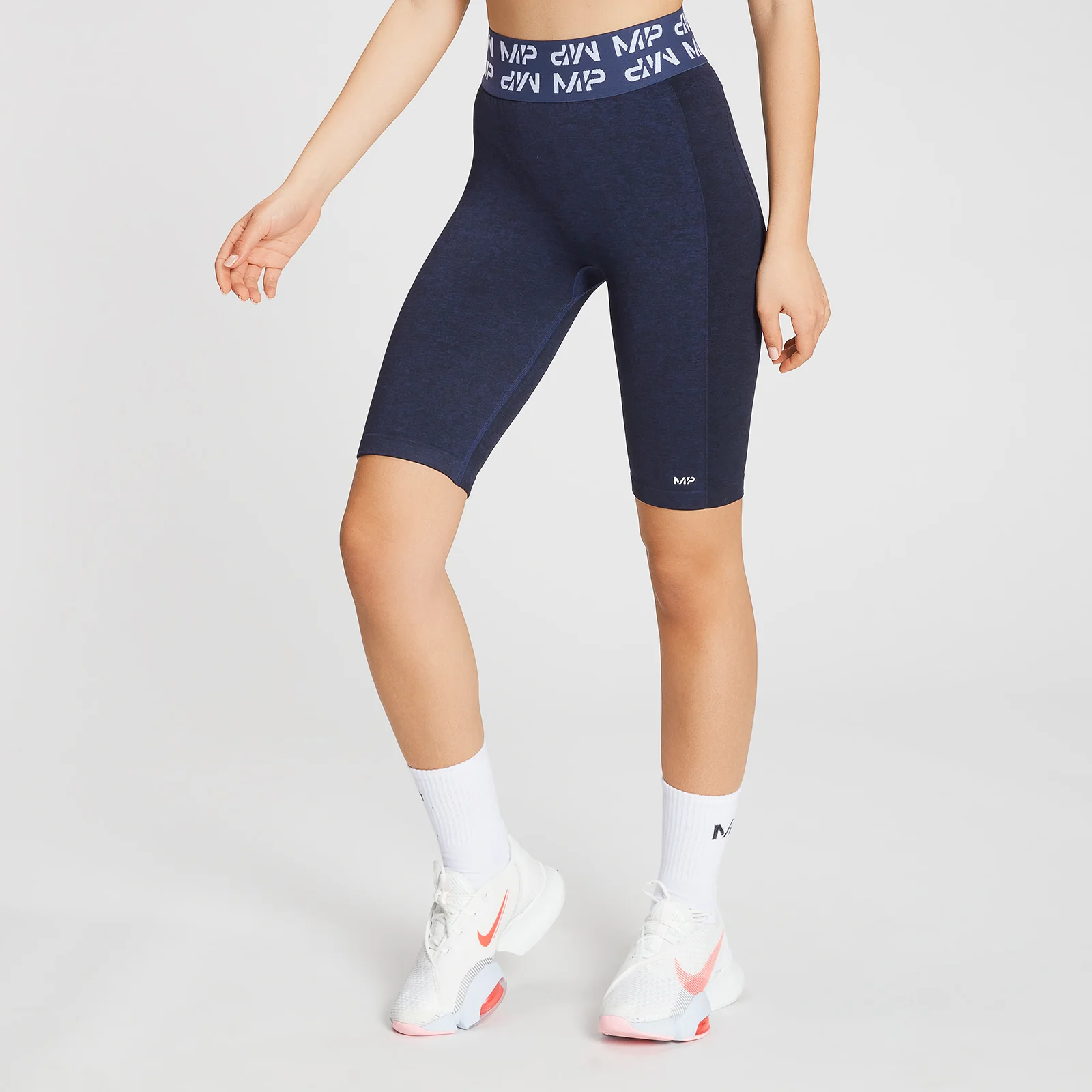Pantaloni scurți de ciclism MP Curve pentru femei - Galaxy Blue - XXS Imagine 1