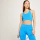 Bustieră sport de antrenament MP Linear Mark pentru femei - Bright Blue