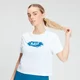 Tricou MP pentru femei Chalk Graphic Crop - alb