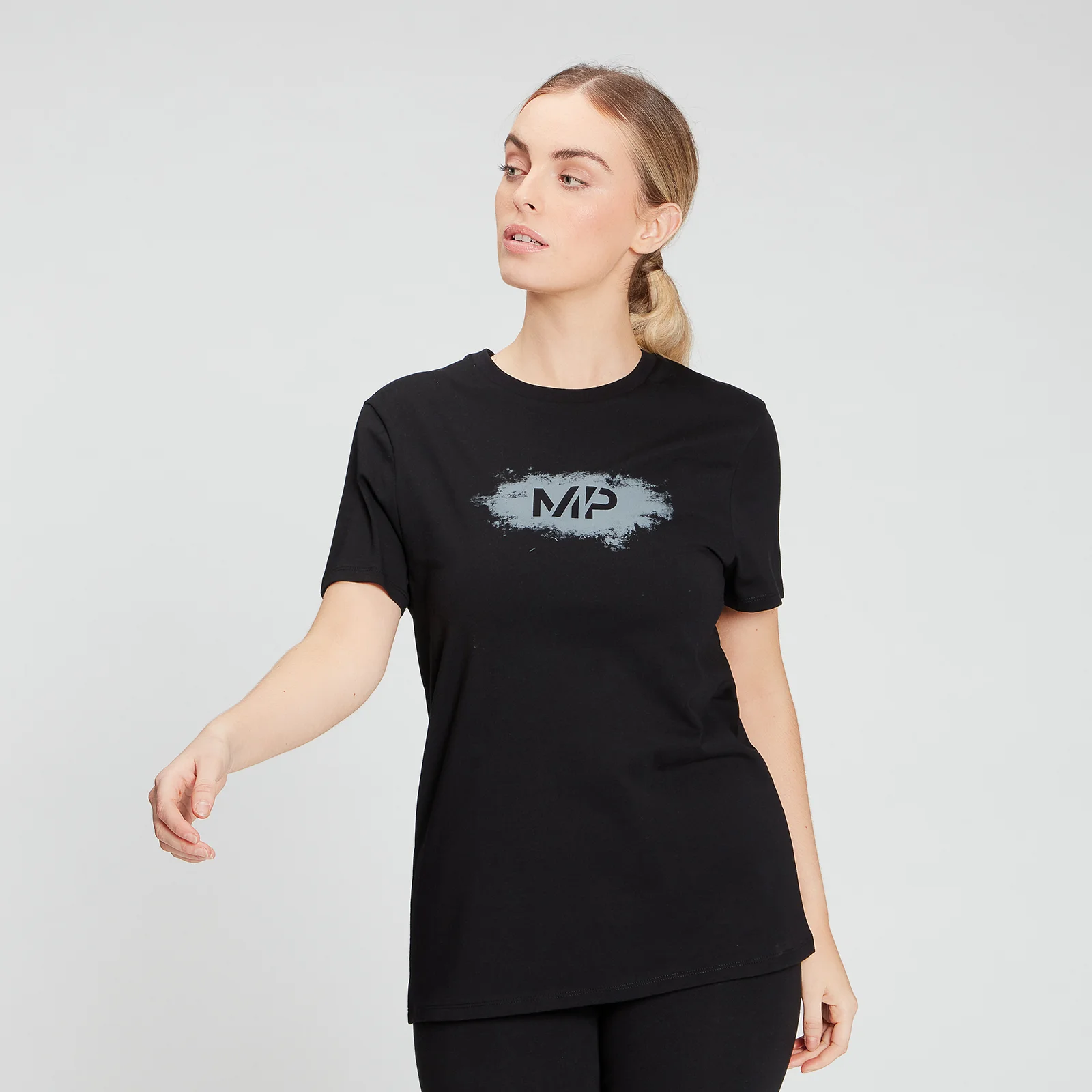 MP Women's Chalk Graphic T-Shirt - Black - XXS Imagine 1