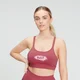 Sutien sport MP Chalk Graphic pentru femei - Berry Pink