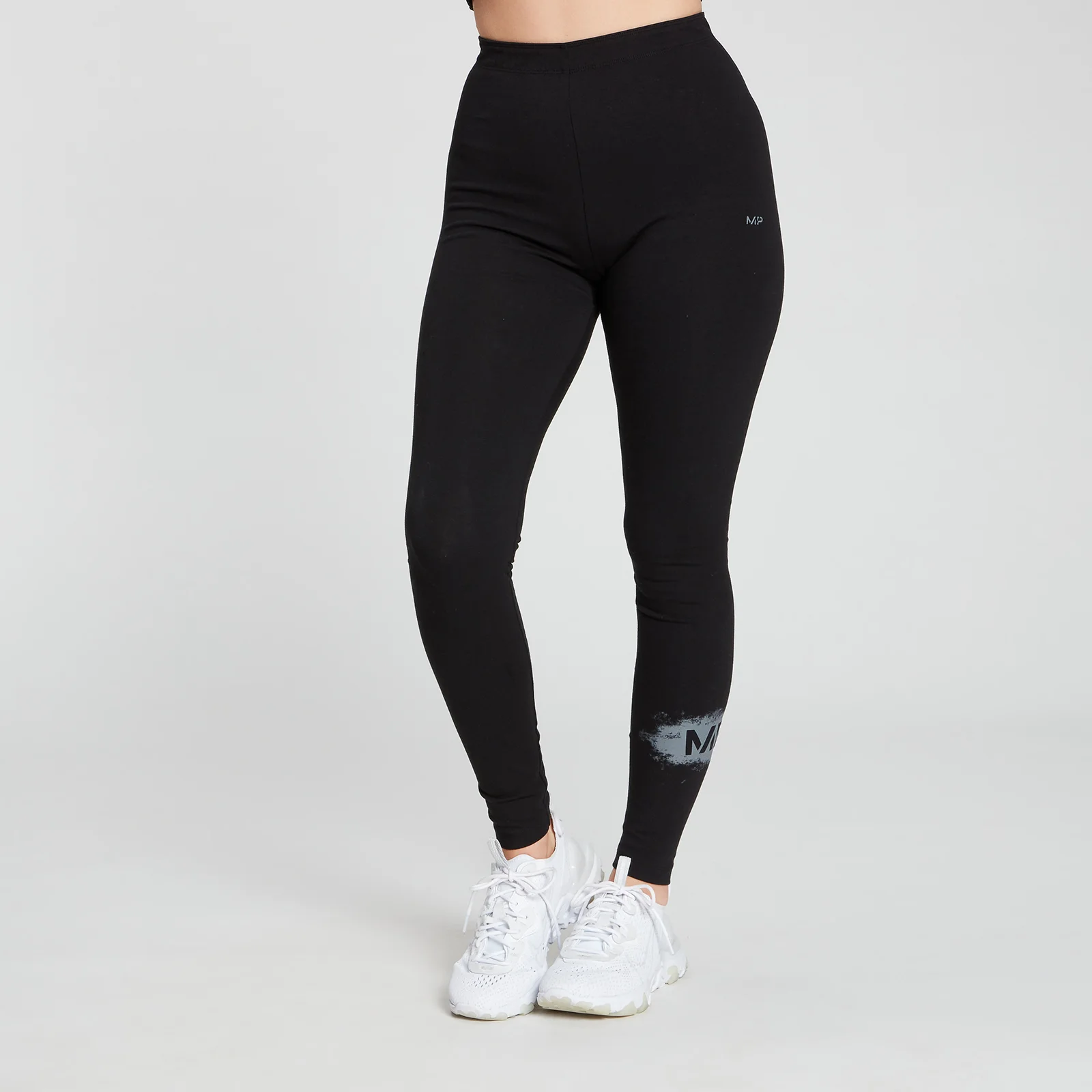 MP Women's Chalk Graphic Leggings - Black - XXS Imagine 1