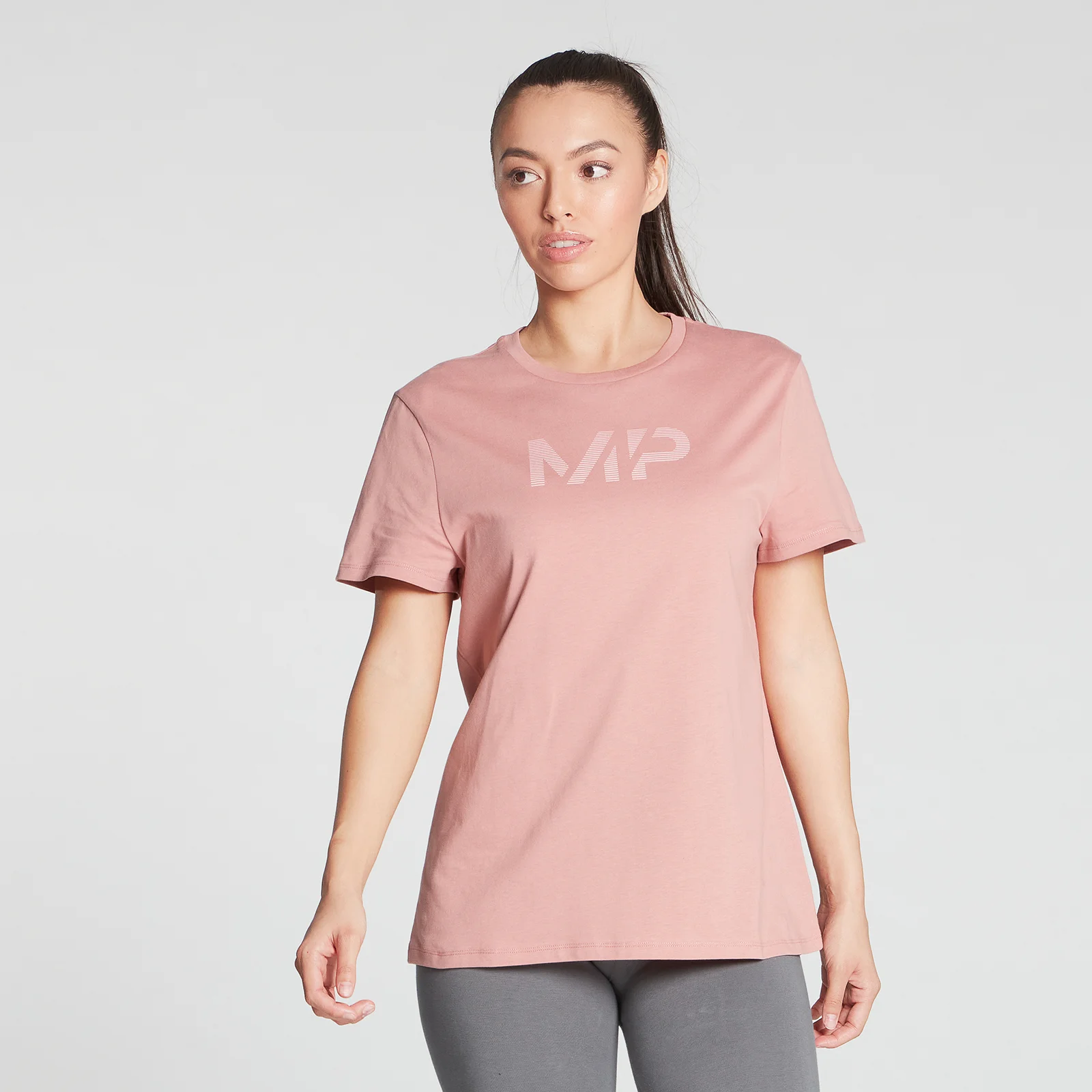 MP Women's Gradient Line Graphic T-Shirt - Washed Pink - XXS Imagine 1