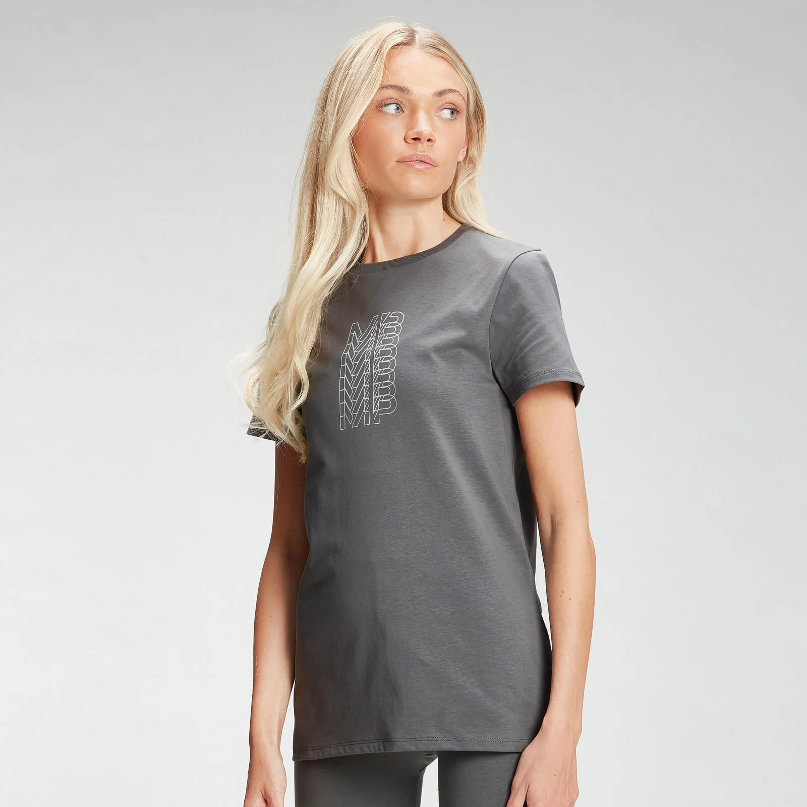 Tricou MP Repeat pentru femei - Carbon - XXS Imagine 1